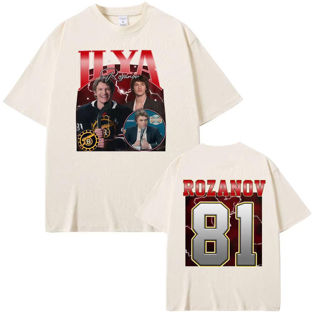 

Heated Rivalry Ilya Rozanov 81 Boston Raider Tshirts Mens Clothing Harajuku Hip Hop Gothic Tshirt Summer Short Sleeve T Shirt 4XL