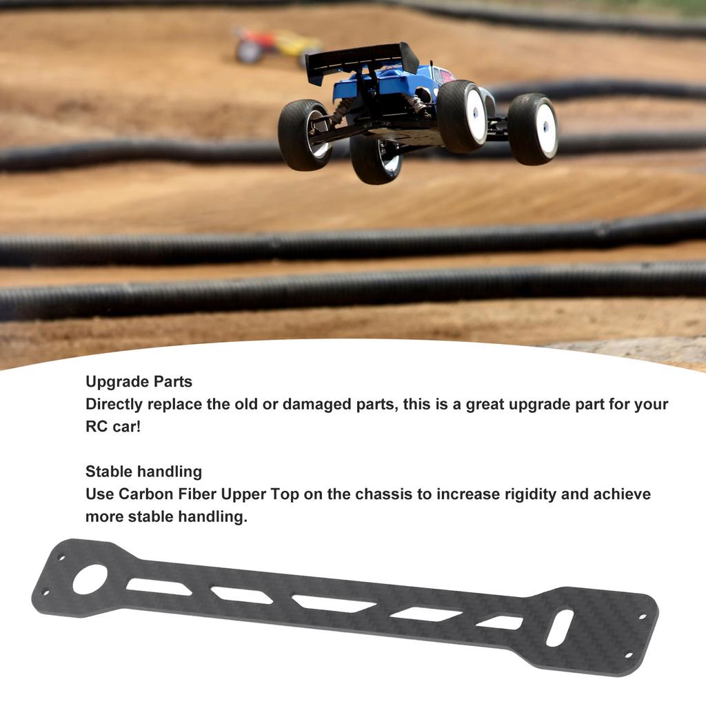 RC Car Carbon Fiber Upper Top Deck Replacement RC Top Deck for TAMIYA TT02 1/10 RC Car