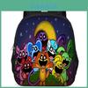 Mochila Adorável Catnap Poppy Playtime Para Crianças e Estudantes Tecido Oxford