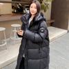 New Thick Hooded Cotton-padded Jacket Winter Art Test Women's Extended Over-the-knee Cotton-padded Coat Warm Coat
