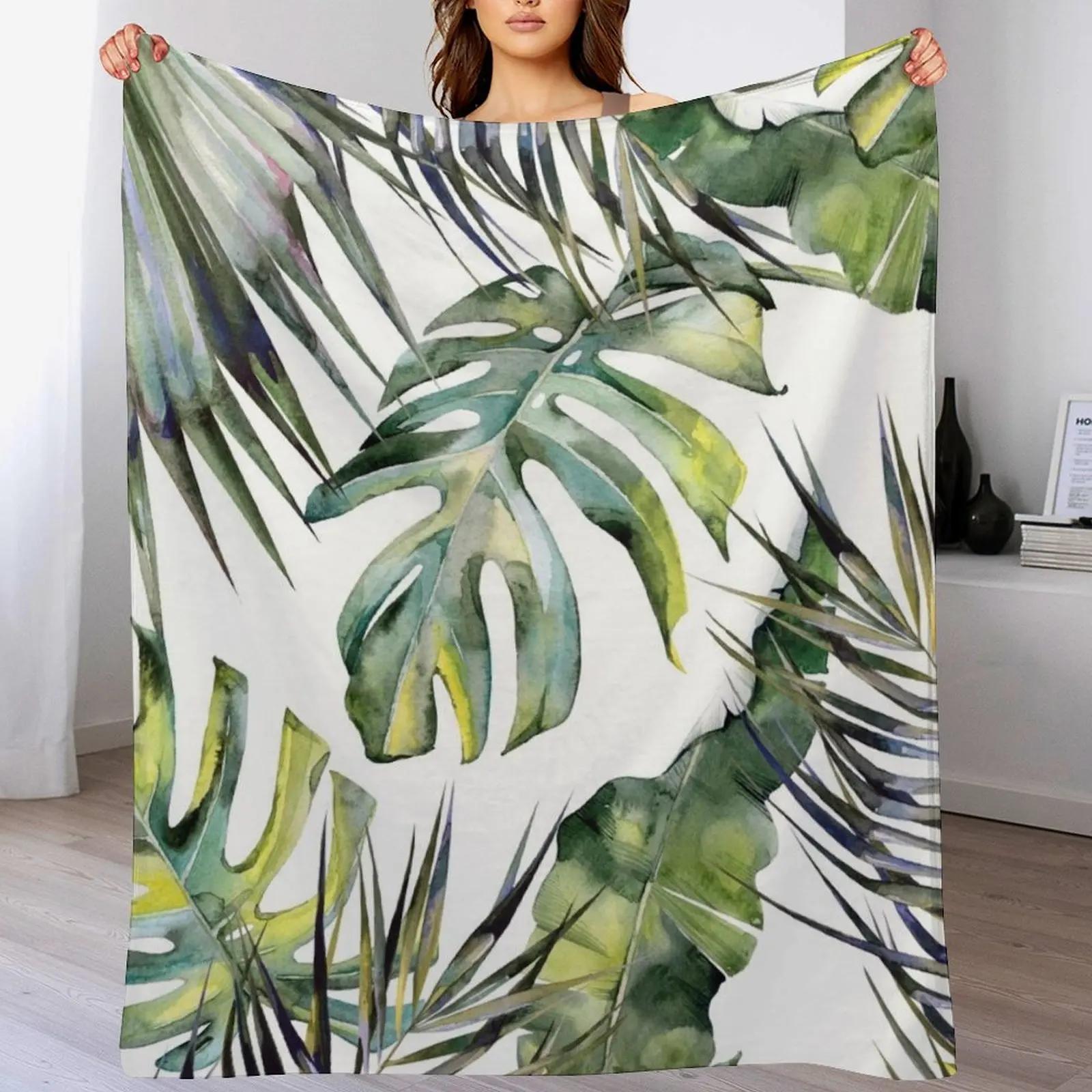 

TROPICAL GARDEN 2 Throw Blanket Multi Purpose Soft Warm Blanket for Home Travel 102x76cm(40x30in)