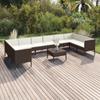 Day and Night - Day and Night Garden Furniture Set 11 Pieces and Brown Synthetic Rattan Cushions
