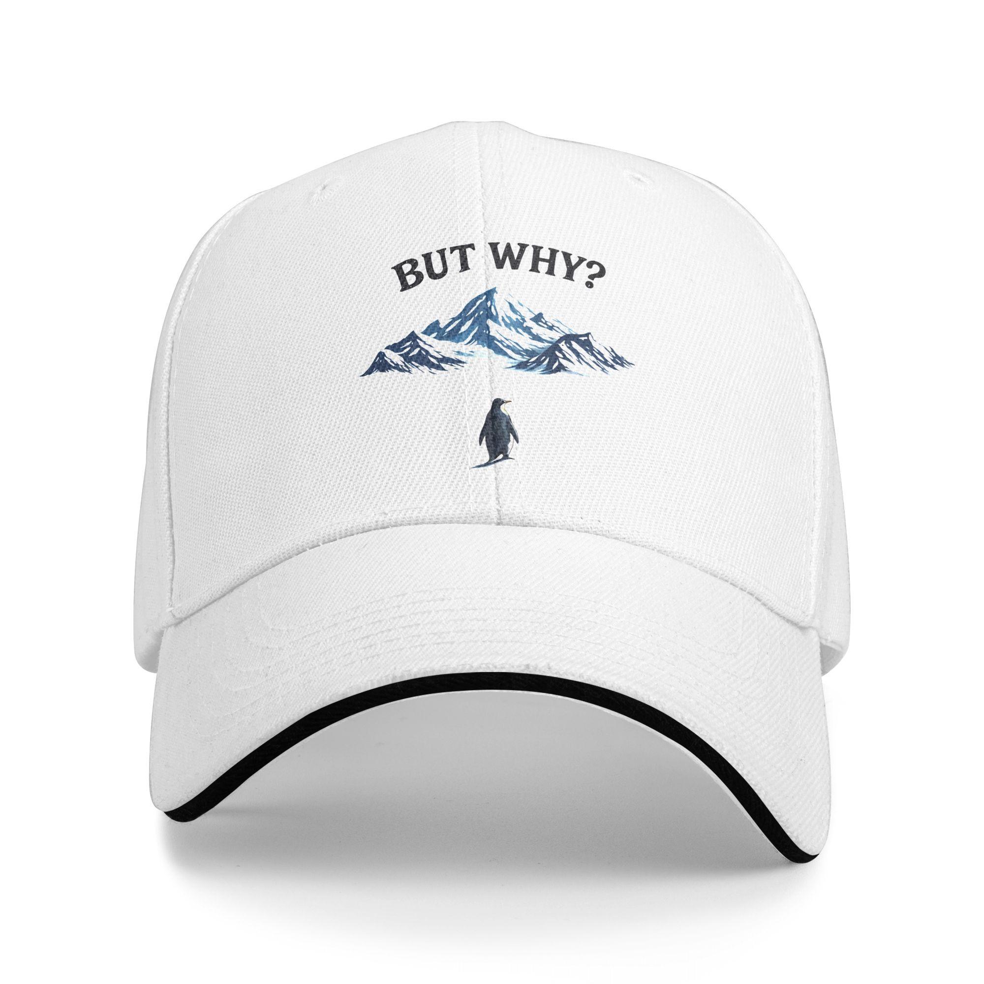 Nihilist Penguin But Why Baseball Cap Arctic Snow Kpop Rock Hot Sale Trucker Hat Men Women Vintage Design Baseball Caps One Size белый