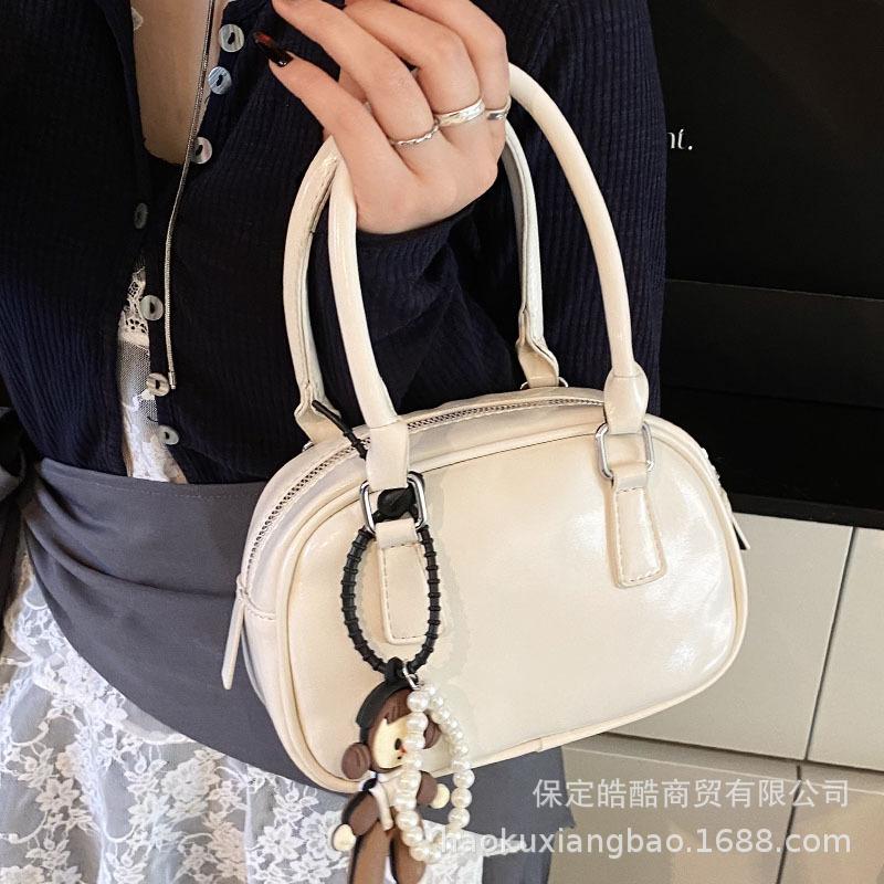Premium Sense Niche Bag Women 2025 New Spring and Summer Fashion Casual Shoulder Messenger Bag Portable Bowling Bag