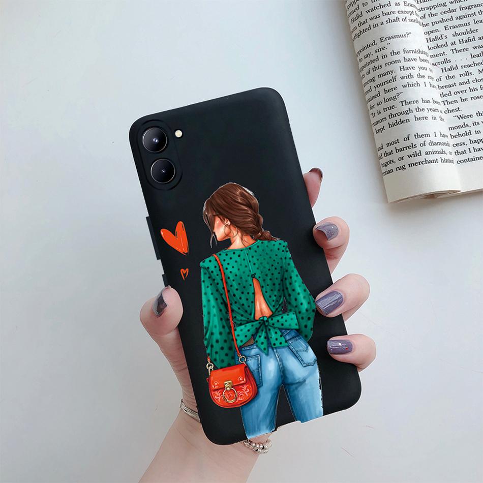 For Realme C33 4G Case Super Mom Baby Fashion Girls Soft Silicone Phone Case For Realme C33 2022 RMX3624 Back Cover Bumper Etui