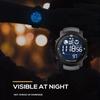 NORTH EDGE Men's Digital Watch Military Waterproof 50M Running Sports Pedometer Stopwatch Watch Heart Rate Wristband Android IOS