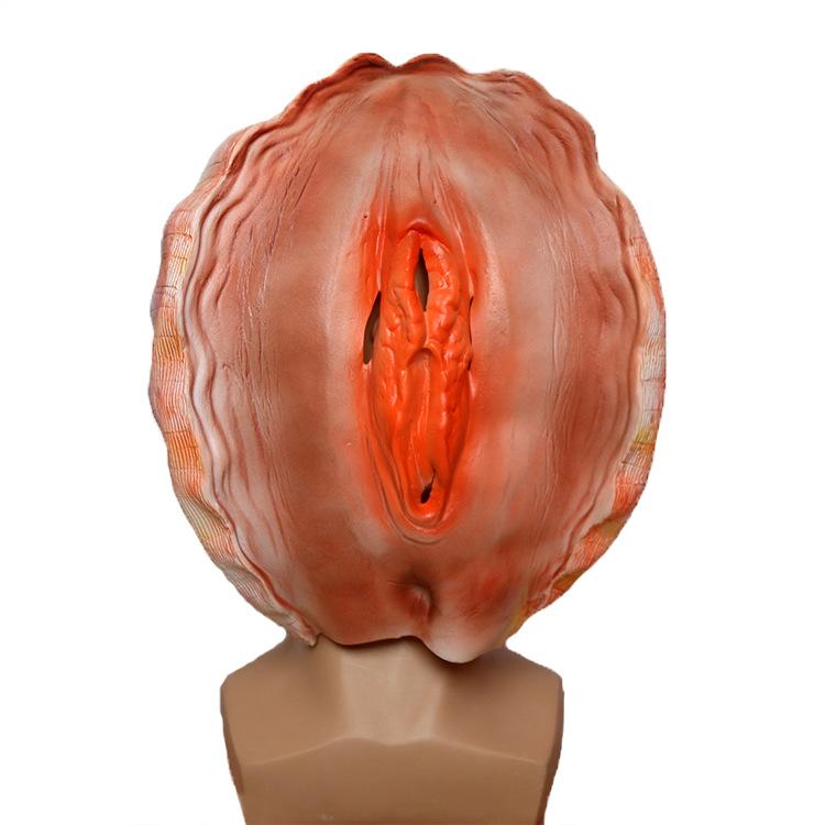 Vtipná latexová maska mušle
