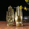 Retro Zen Buddha Hand Decor: Creative Bonsai Ornament for Living Room & Entrance Hall
