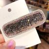 Korean Rhinestone Diamond-Edge Hairpin for Women: Stylish One-Word Clip for Bangs and Side Hair