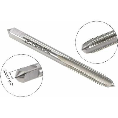 Praktisches 1/4"-20UNC Gewindebohrer- und Schneideisen-Set, hochwertiges R1/4 Rechtsgewinde, HSS-Schneideisen, metrischer Gewindebohrer, Gewindebohrer