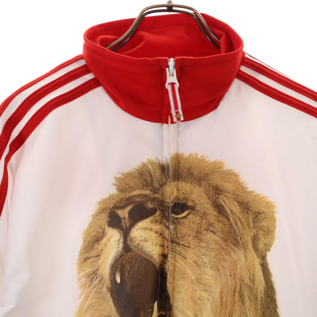 Adidas Embroidered Trefoil Logo Track Jacket M England Lion Jersey Men's Used