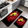 L.F.C. football team Flannel Kitchen Mat Christmas Soft Area Rug Non Slip Floor Carpet Home Decoration