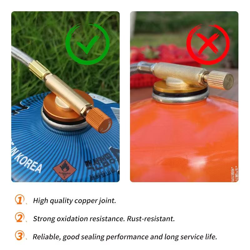 Outdoor Gas Burner Windproof Camping Stove Portable Folding Ultralight Split Lighter Tourist Equipment For Camping Hiking