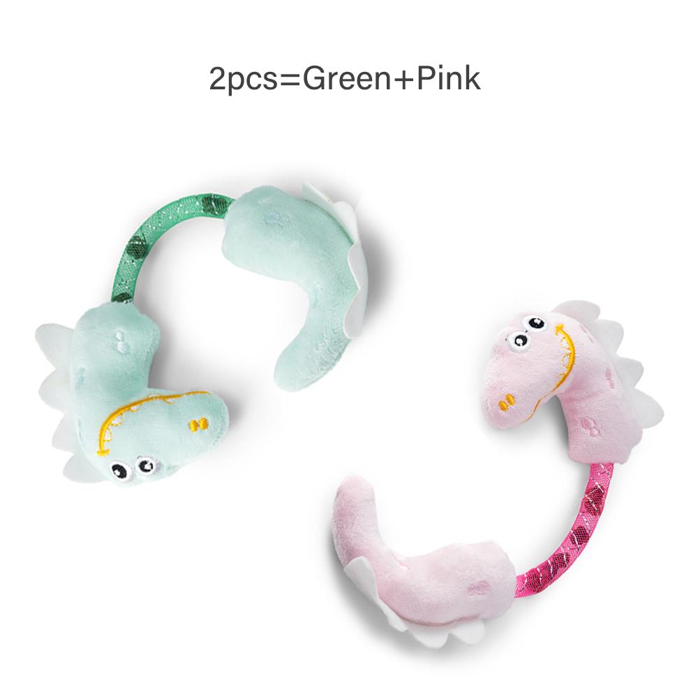 Cat Toy Plush Dinosaur Interactive Chew Plastic Tube Pet Supplies Toys