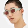  Ins Popular Fashion Oval Women Luxury Sunglasses Vintage Brand Designer Candy Color Clear Gradient Men Punk Sun Glasses