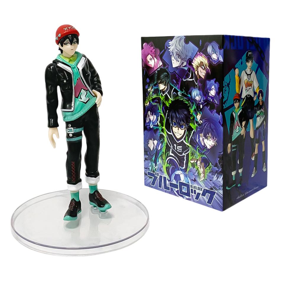 6pcs BLUE LOCK Anime Figures Doll Isagi Yoichi Nagi Seishiro Bachira Meguru Mikage Reo Figure Model decoration Toys for kid Gift