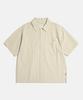 ESPIONAGE Stripe Seersucker Resort Shirt Ivory