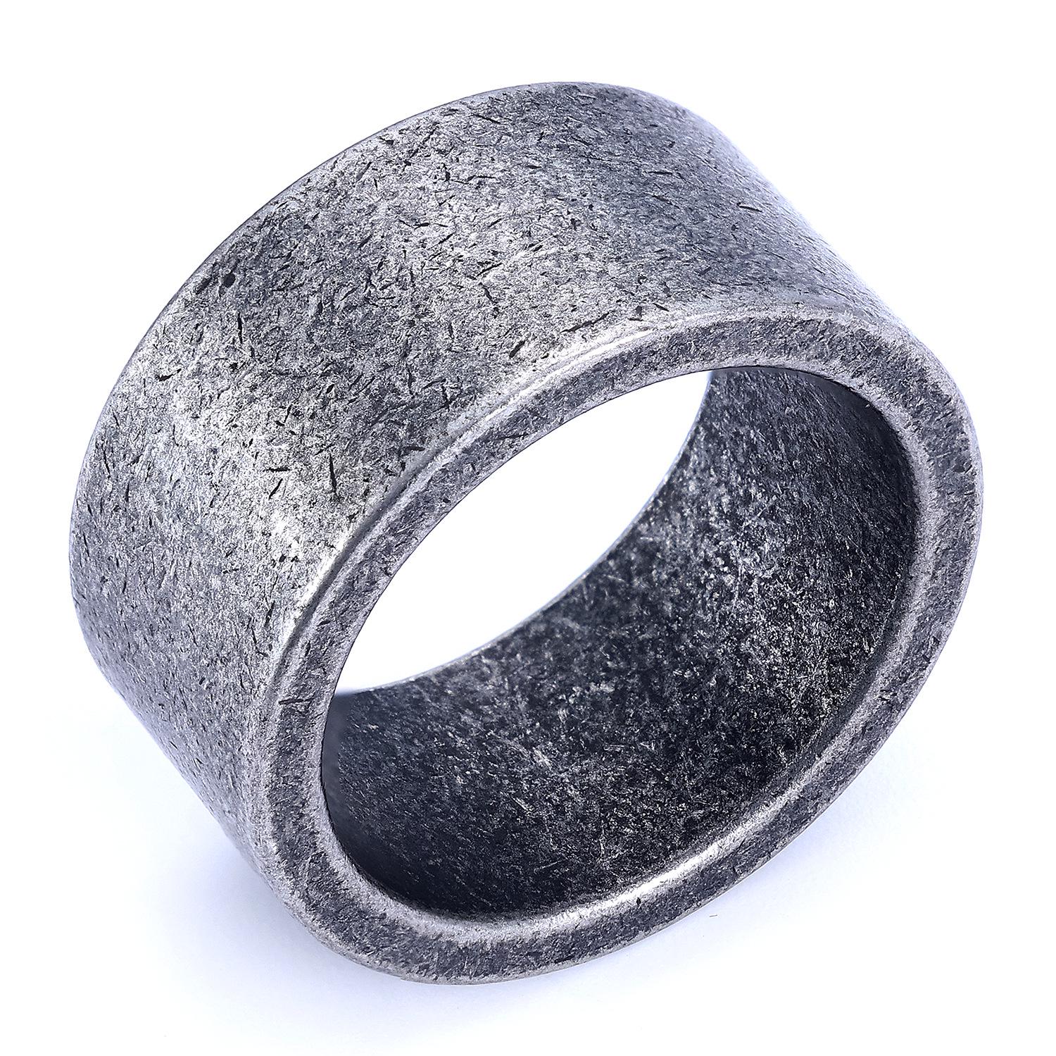 Matte Minimalist Retro Alloy Ring Size 11