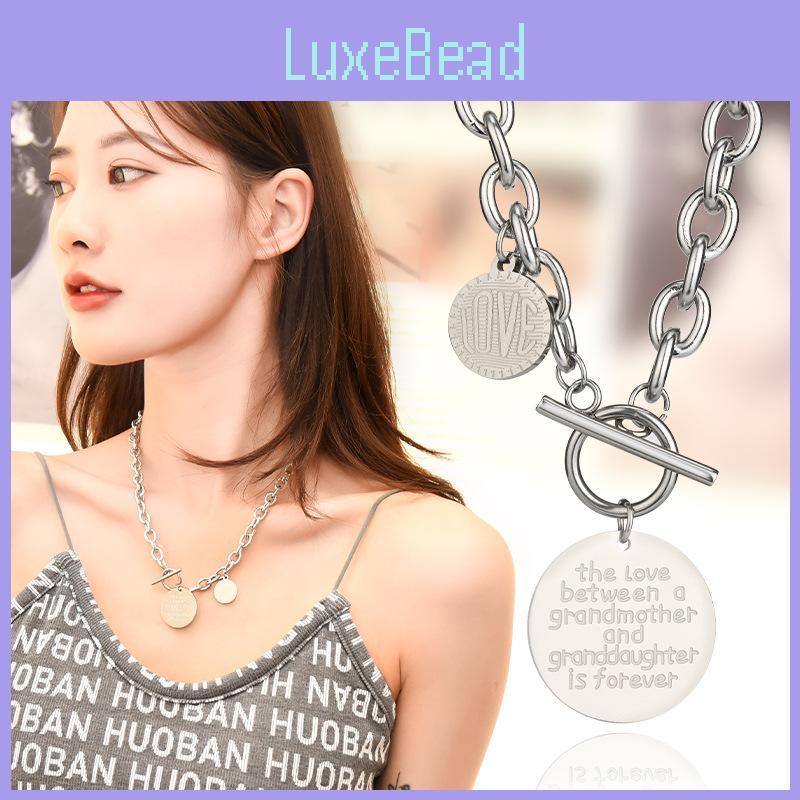 Stylish Titanium Steel Necklace For Women With Unique Letter Design Perfect For Fashion Statements