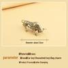 3D Zodiac Animals Pendant: Pure Brass & Copper Car Keychain Accessory