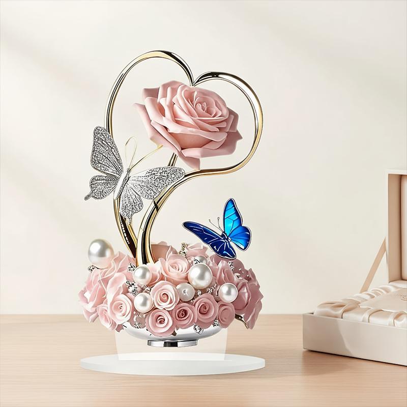 1Set Delicate Patterns Warm Atmosphere 2D Flat Mother's Day Ornament Living Rooms Acrylic Decorative Grateful Holiday Gifts