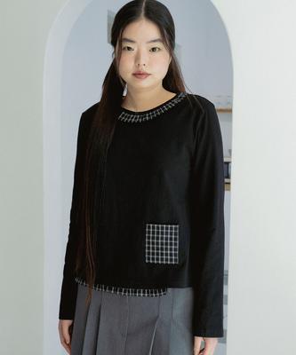 Onseuka Frill Pocket T (Black)