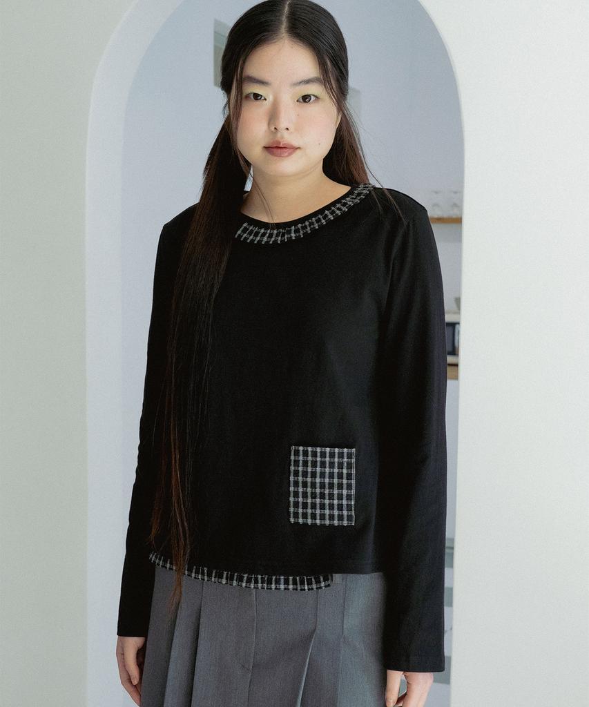 Onseuka Frill Pocket T (Black)