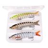 Set of 3 Artificial Baits Kit 10cm 17g Sinking Swimbait Crankbaits Premium Wobbler Lures for Pike Fishing