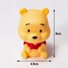 Winnie the Pooh Cake Topper Set: Cute Tigger & Piglet Cartoon Figures for Children's Birthday Cakes
