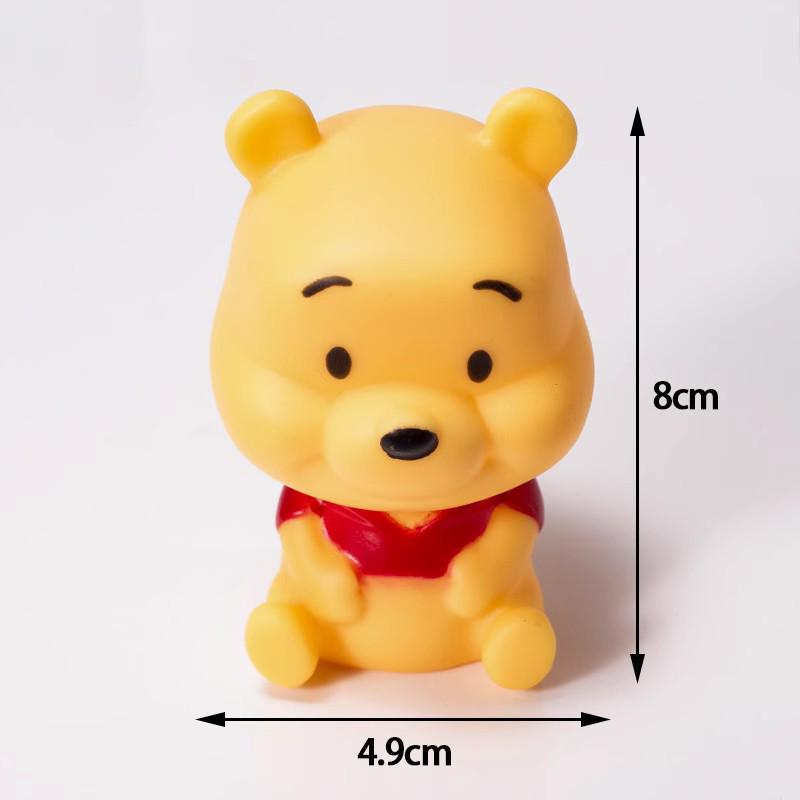 

Winnie the Pooh Cake Topper Set: Cute Tigger & Piglet Cartoon Figures for Children s Birthday Cakes