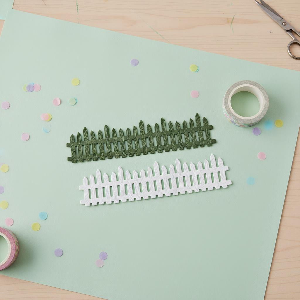 Fence Metal Cutting Dies Stencils Scrapbooking Embossing DIY Crafts Paper Cards Album Decor Metal Dies Cut