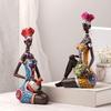 Afrikanische Frauenfigur Statuen Frauenfigur Mädchen Stammesdame Figur Geschenkgeben