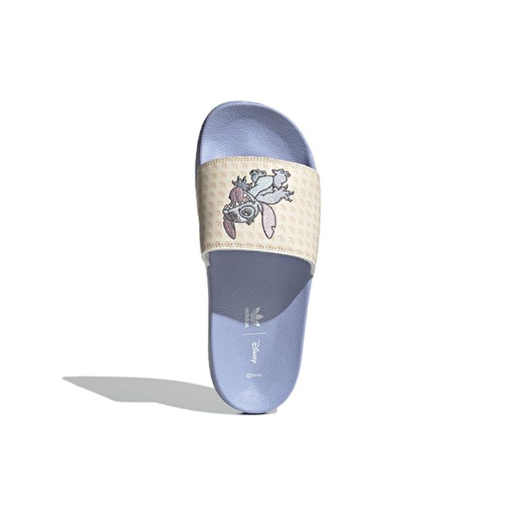 Adidas Disney X  Originals Adilette Series Comfortable Non-Slip Rubber Sole Durable Slide Sandals Unisex Footwear Blue HQ6373