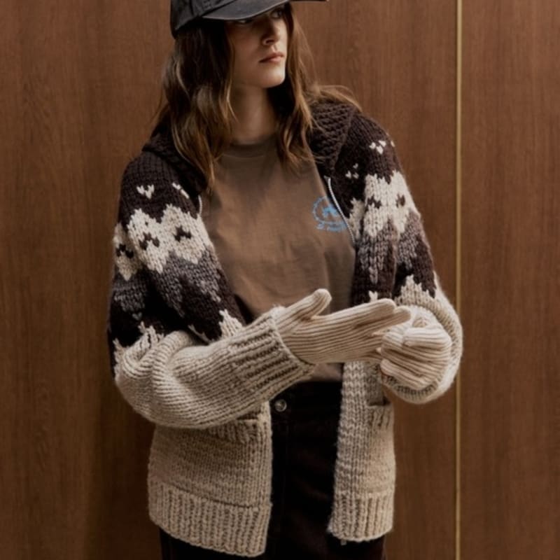 Diaalto ROUBAIX KNIT GLOVES_BEIGE