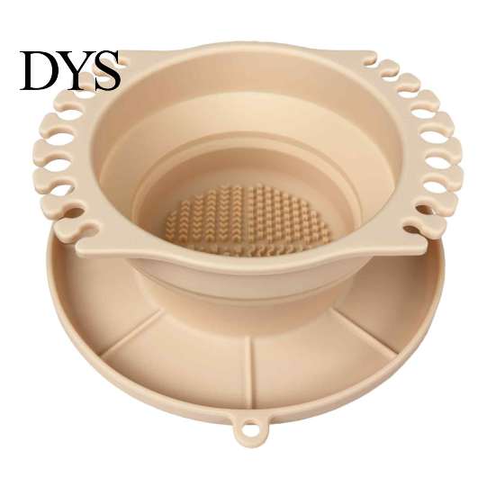 Silicone Painting Brush Rinser Paint Cleaner Cup, with Texture, Foldable Compact Art Washer for Cleaner, Watercolor And Makeup
