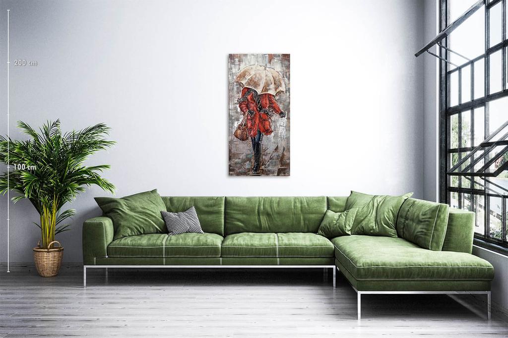 3D Metal Picture LOFT RAIN 1 60x120