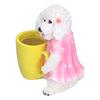 Animal Vase Decoration Resin Hand Painted Simulation Dog Flowerpot Ornament for Garden