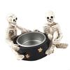62KD Witch Skull Holder Resin Stand for Halloween Horror Themed Decoration