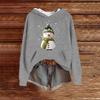 Sweatshirts For Women Knit Sweater Cute Shirt Fall Pullover Hooded Sweatshirt