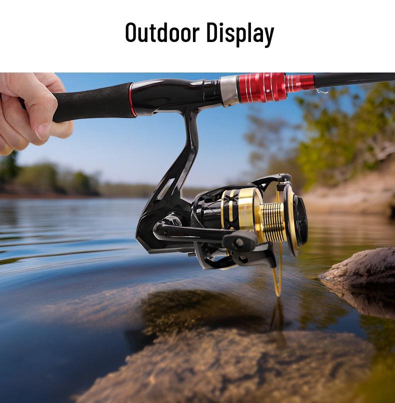 Cross-Country Long-Cast All-Metal Spinning Reel with Oblique Mouth and Metal Line Cup for Sea Rods