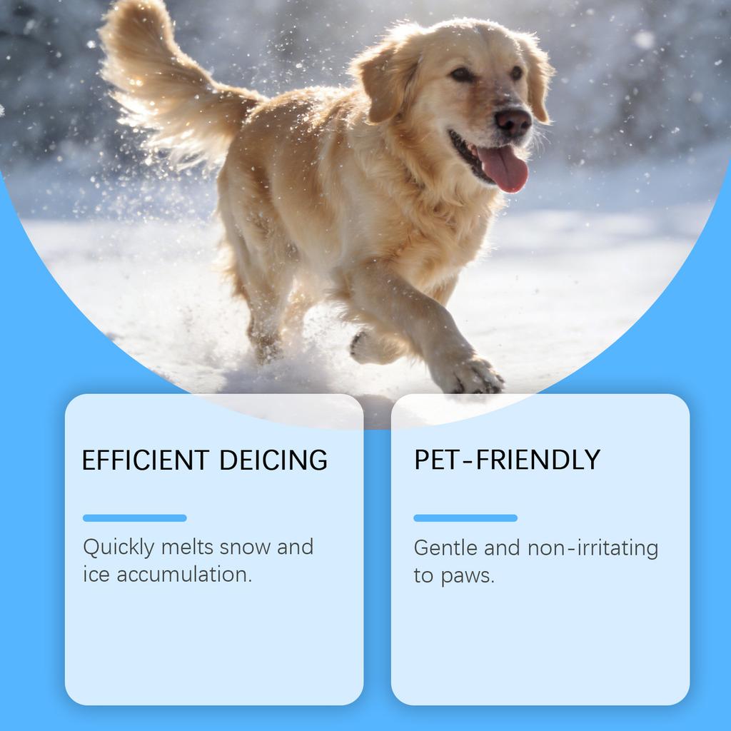 Pet Friendly Snow And Ice Melt Agent  Suitable For Melting Ice And Snow Household Yards  Walkways And Outdoor Areas