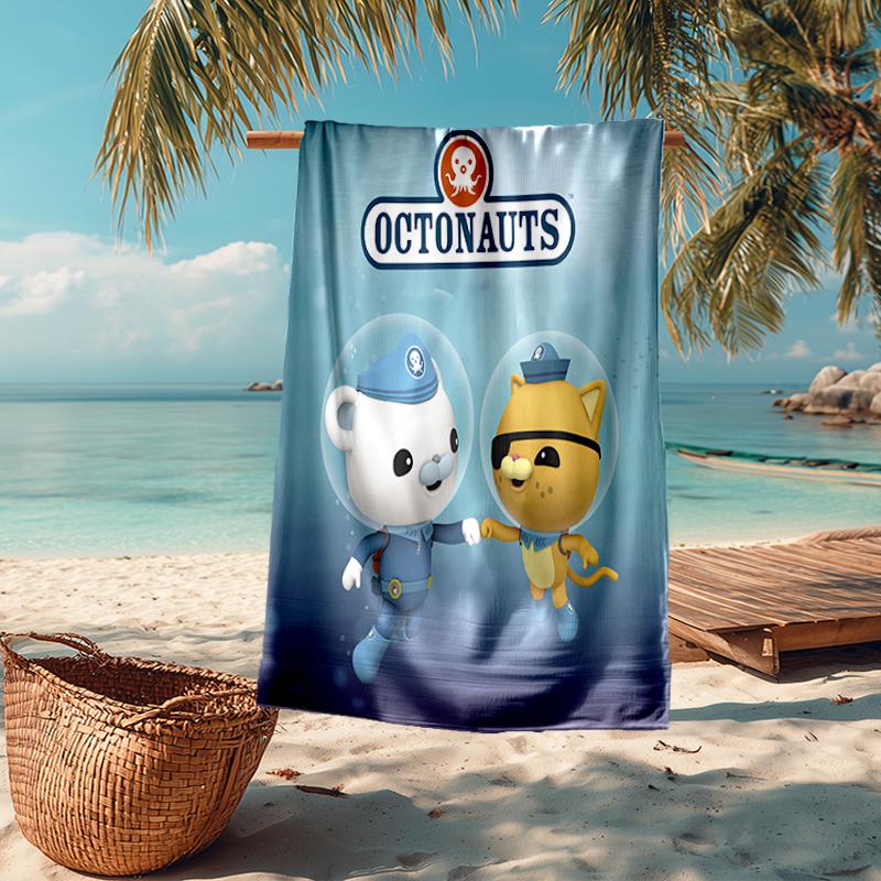 Ultra-Soft Beach Towel with Octonauts Theme,Ideal for Pool - Camping, Diving - Perfect Travel Essential, Vibrant Beach Towel.