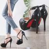Women Samdals 14CM Platform High Heels Sexy Ankle Strap Open Toe Sandals Party Dress Women Shoes Plus Size