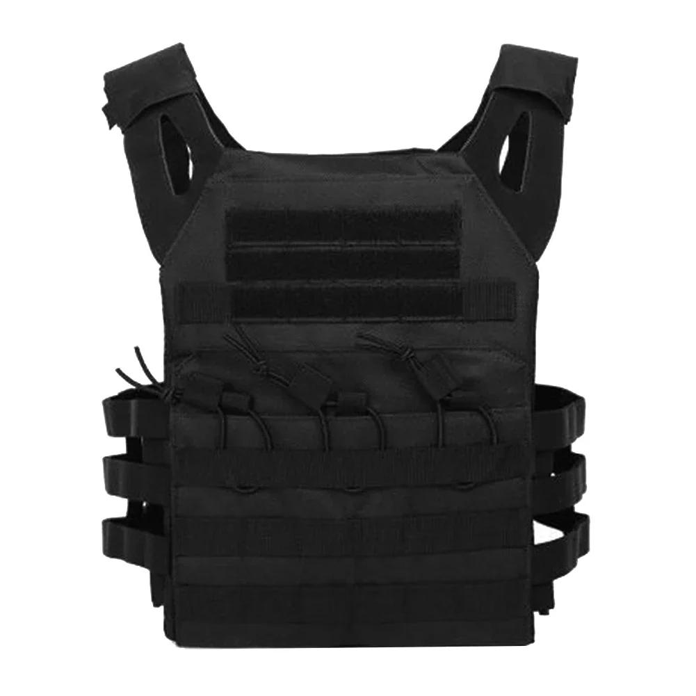 Camouflage Nylon Tactical Vest, Military Body Armor, Plate Carrier, Outdoor Airsoft Equipment with MOLLE, Combat Vest