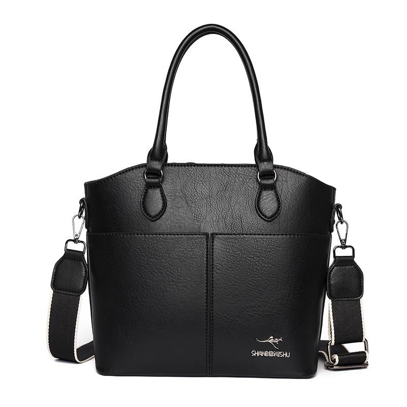 

Women s Handbag, Women s Handbag, Fashionable Shoulder Bag, Casual Versatile, Simple Crossbody Bag, Bucket Bag, European and American Retro Style чёрный