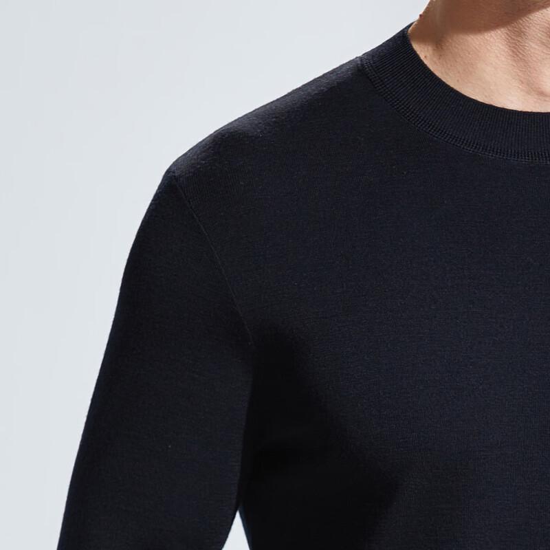 Antonio Men's Merino Wool Mock Neck Pullover Sweater