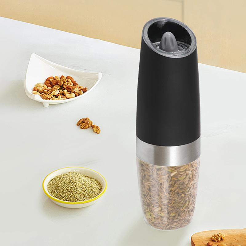 Râșniță Electrică de Piper Oțel Inoxidabil Automatică cu Inducție Gravitațională Râșniță cu Grosime Reglabilă Instrumente