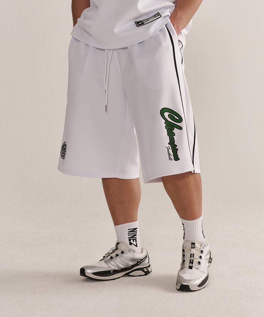 NINEZ Gt Football Bermuda Shorts (White) 25Spt07