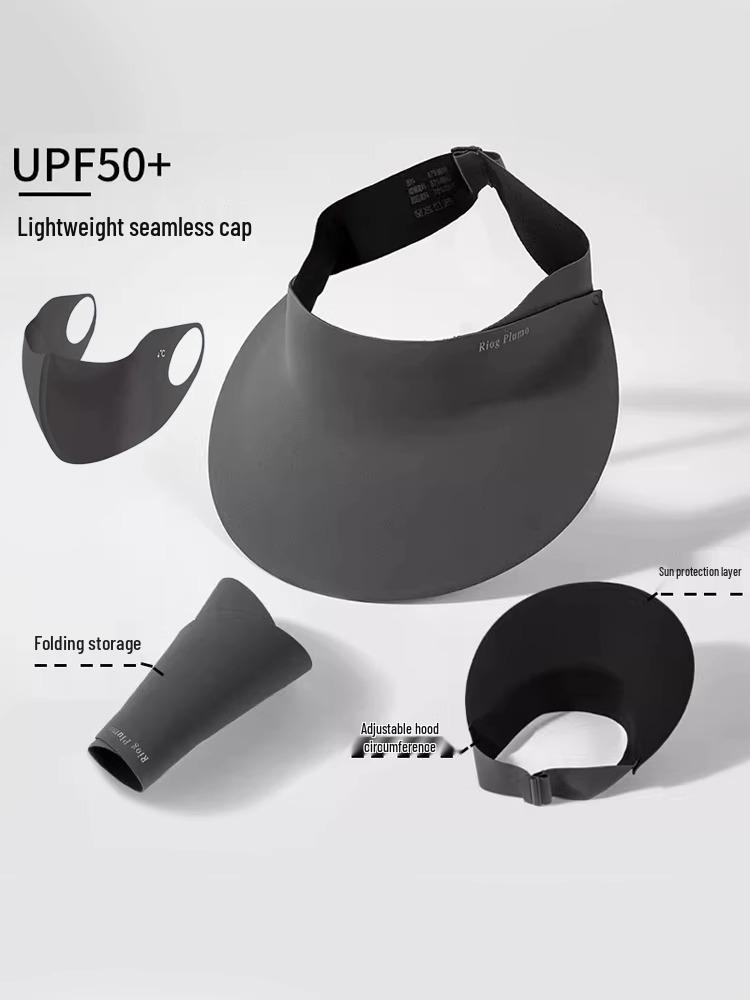 Women's UV Protection Visor Hat with Face Covering and Large Brim