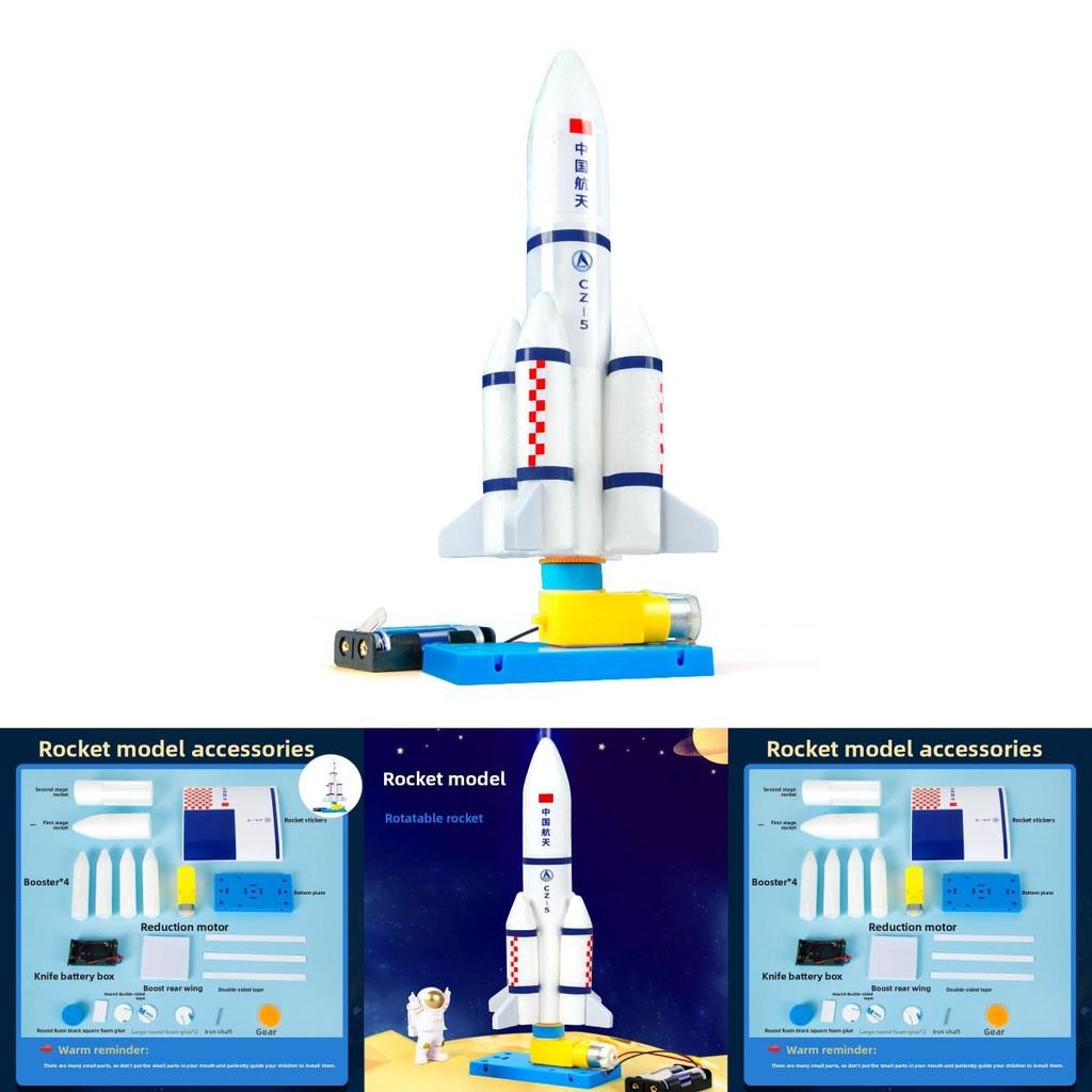 Kit de modèle de fusée DIY pour expérience scientifique Activité éducative pratique STEM pour enfants
